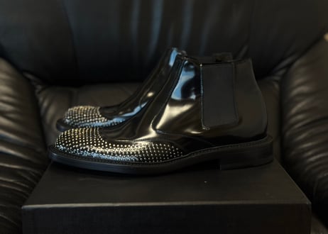 saint laurent studs side gore boots dead stock