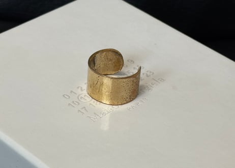 maison margiela antique finish ring #h
