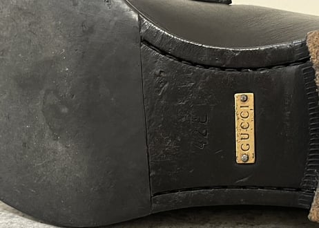 gucci leather loafer