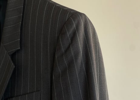 alexander mcqueen "本人最終期" stripe set up suit