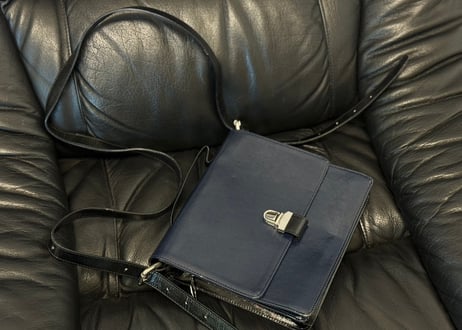 mm6 maison margiela leather shoulder bag