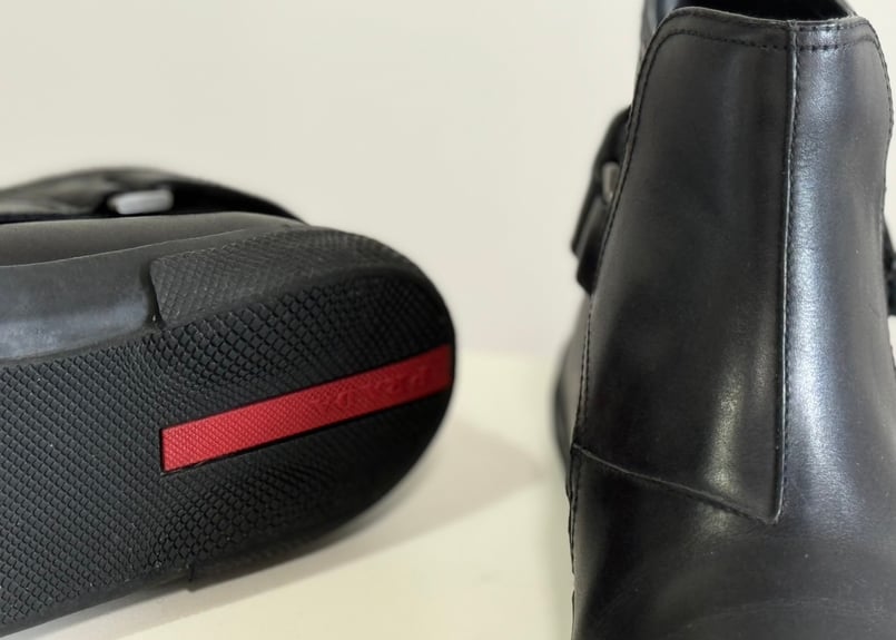 90-00s prada sports leather boots #c | weekend 