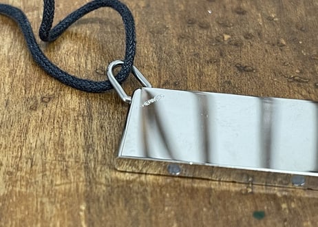 hermes silver necklace #1