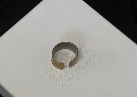 maison margiela antique finish ring #d