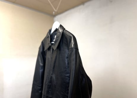 calvin klein over size leather jacket