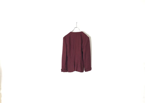 80-90s gucci no collar jacket dead stock