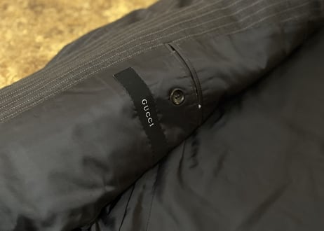 gucci stripe setup suit
