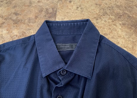 prada shirt dark navy