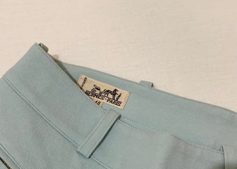hermes serie button trousers blue