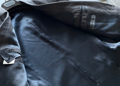 alexander mcqueen "本人最終期" stripe set up suit