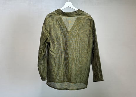 carven sheer shirt jacket