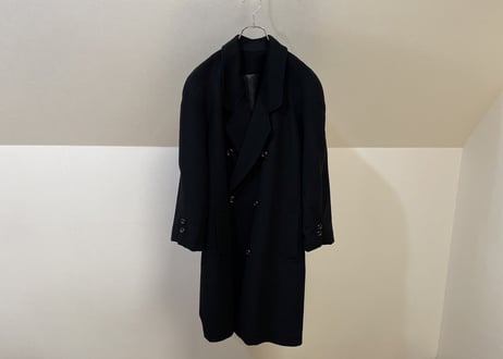 80-90s pure cashmere double long coat #9