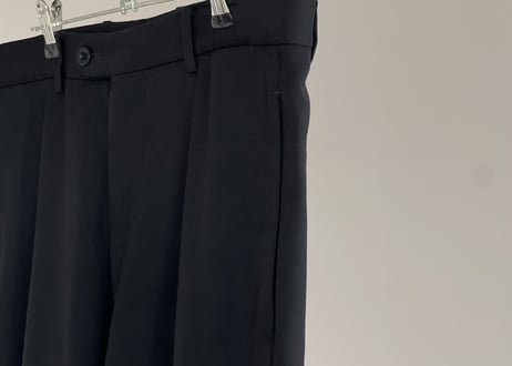 hermes black trousers