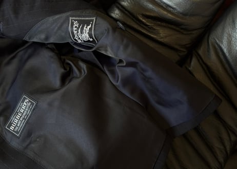 burberry set up suit stripe