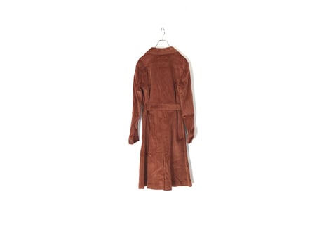 2019ss mm6 velour long coat dead stock