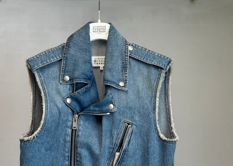 maison margiela sleeveless denim jacket