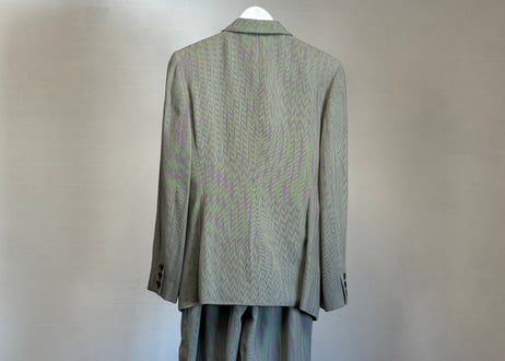 80-90s gucci double set up suit