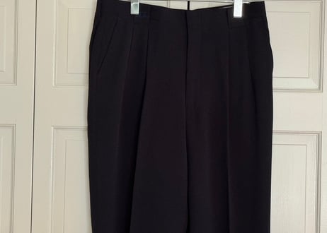 balenciaga BB logo polyester summer tack trousers dead stock #B