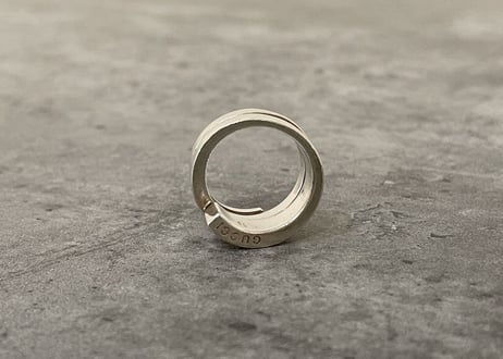 gucci snake silver ring 15号