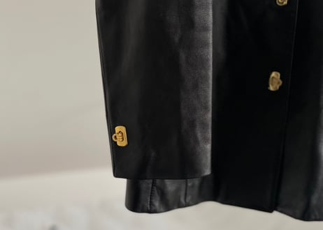 salvatore ferragamo gancini leather jacket