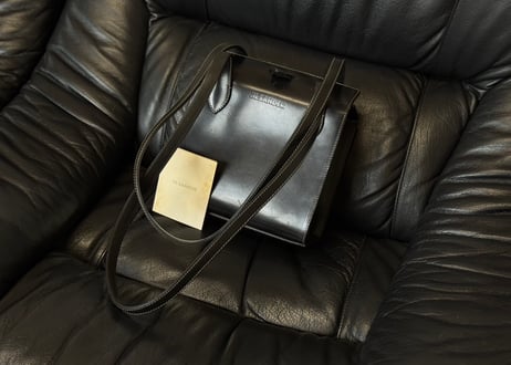 jilsander "本人期" logo leather bag