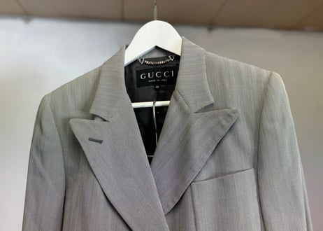 80-90s gucci double set up suit