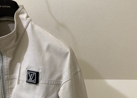 louis vuitton shell fabric logo blouson 46