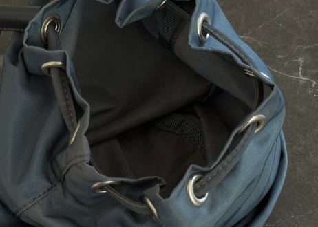 prada nylon logo bag blue gray