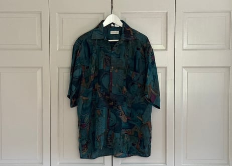 70-80s dior silk shirt