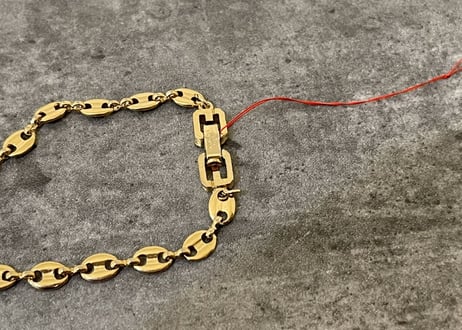 80-90s givenchy gold bracelet"H"