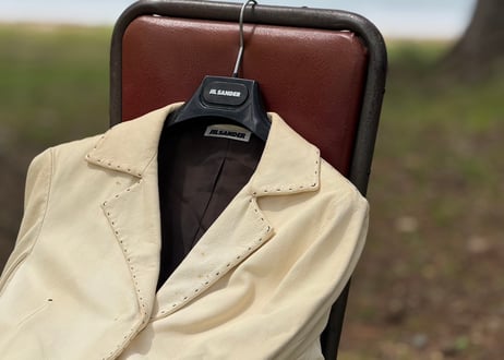 90-00s jilsander leather short jacket