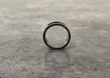 gucci g logo silver ring 17号