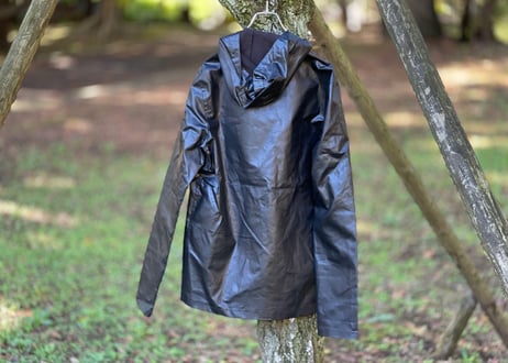 saint laurent paris pvc leather hoodie