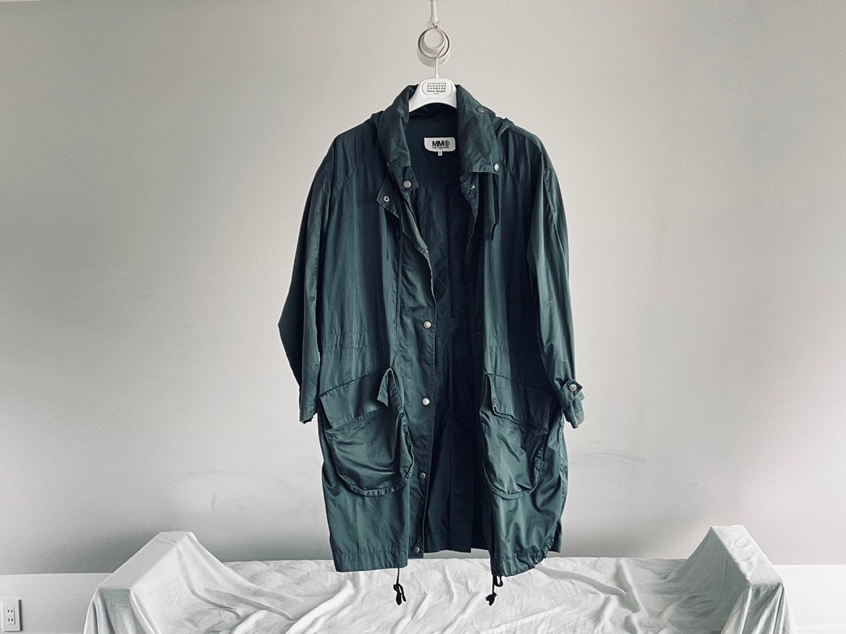 mm6 maison margiela green linght coat | weekend mm6 maison margiela green linght coat | weekend