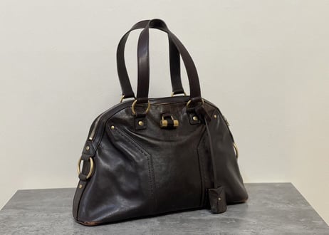 yves saint laurent rive gauche leather bag "muse"