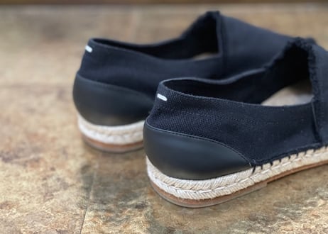 maison margiela tabi shose black 40 dead stock