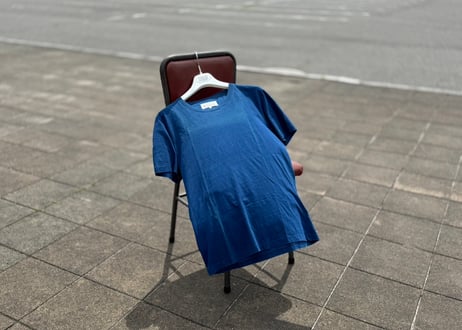 maison margiela fade navy blue tops