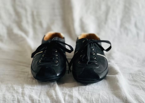 prada  low cut leather sneakers