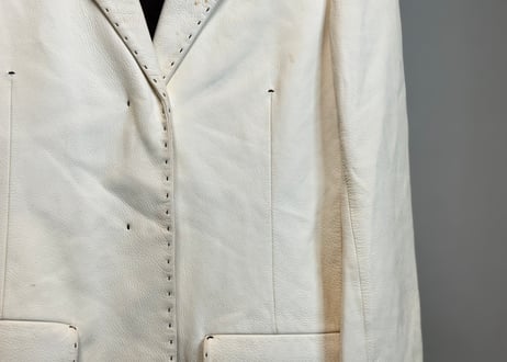 90-00s jilsander leather short jacket