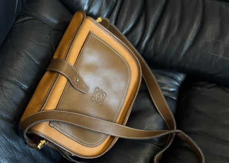 loewe anagram leather shoulder bag