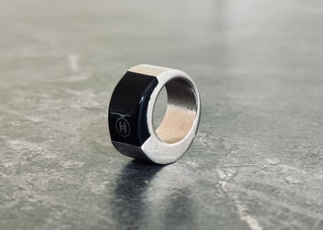 vintage chanel coco silver ring #2