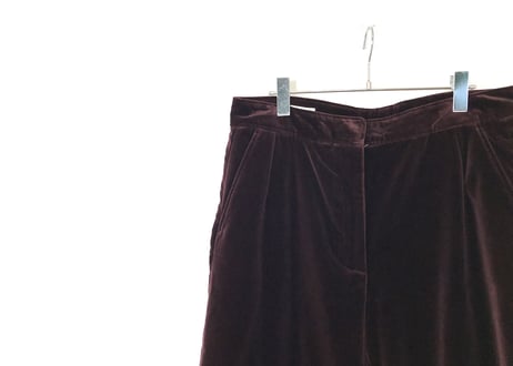 2019aw dries van noten velour wide pants 42