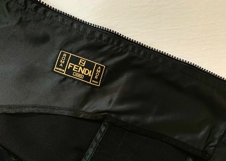 fendi nylon logo blouson black