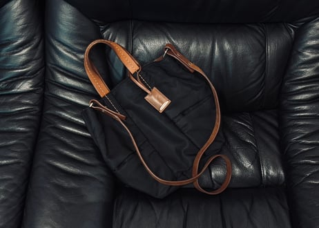 jilsander “本人期” leather logo bag