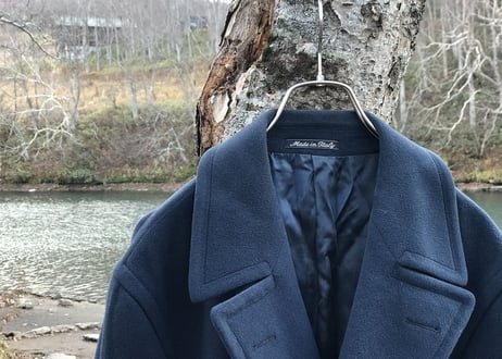 giorgio armani double chesterfield coat