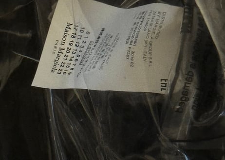 maison margiela clear bag