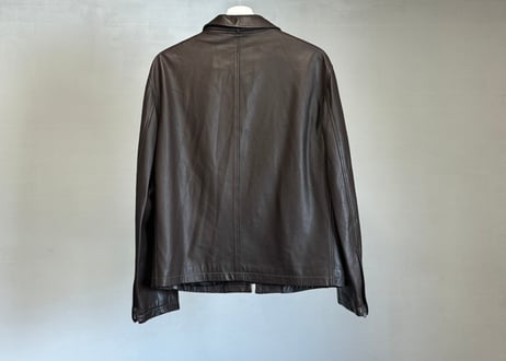 salvatore ferragamo leather jacket