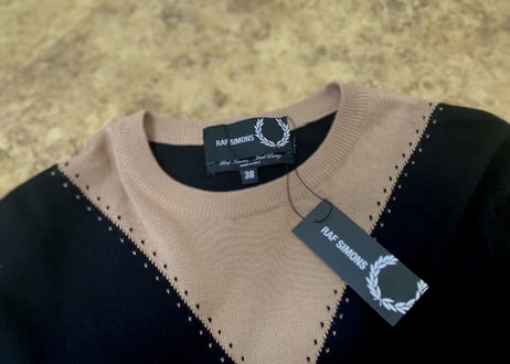 raf simons × fred perry  knit dead stock