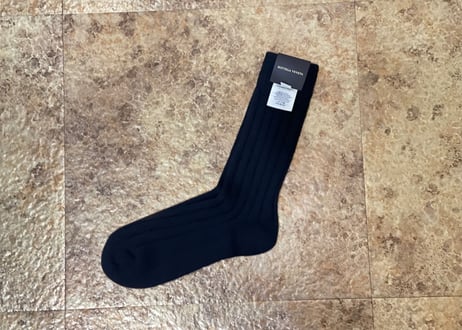bottega veneta 2020aw ”alpaca” socks  black dead stock