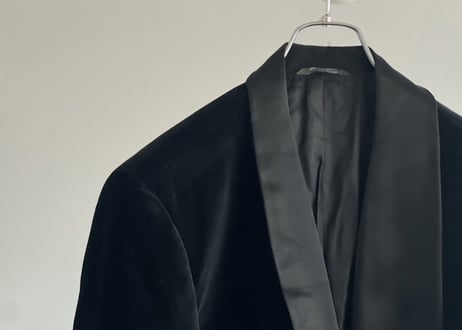 80-90s made in Italy shawl collar jacket dead stock